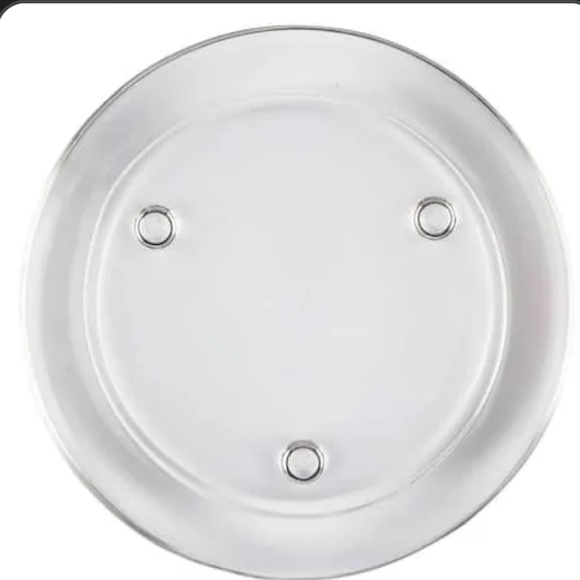 Pillar Candle Holder Plate 7-1/4” Basic Round Clear Glass - Picture 2 of 5